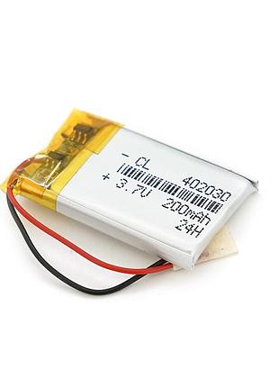 Літій-полімерний акумулятор 4*20*30mm (li-ion 3.7в 200ма·год)