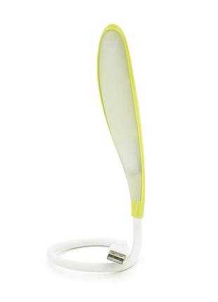 Фонарик гибкий led usb, 14led, good quality, yellow, blister