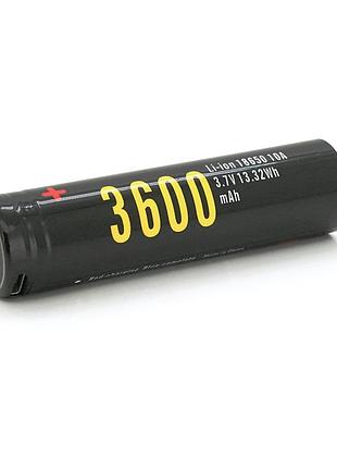 Акумулятор 18650 li-ion soshine 18650usb-3.7-3600, microusb, 3600mah, 4.5a, 4.2/3.6/2.75v, black