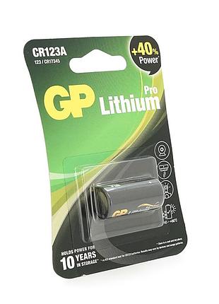 Батарейка литиевая gp cr123a-2u1, 1 шт в блистере цена за блистер