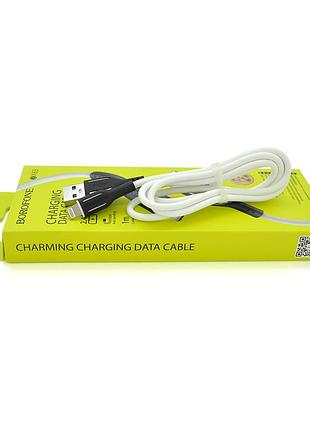 Кабель borofone bx63, usb-lighting, 2.4a, довжина 1м, white, box
