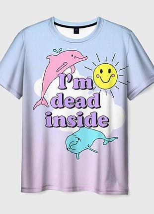 Футболка 3d - dead inside