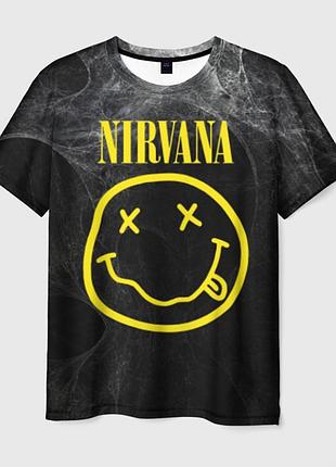 Футболка 3d «nirvana» unisex