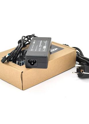 Блок питания merlion для ноутбука hp 19.5v 4.62a (90 вт) штекер 4.5*3.0мм, длина 0,9м + кабель питания