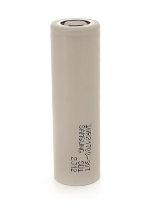 Акумулятор li-ion 21700 samsung inr21700 (30t), 3000mah, 7.2(14.4)a, 4.2/3.69/2.5v, gray