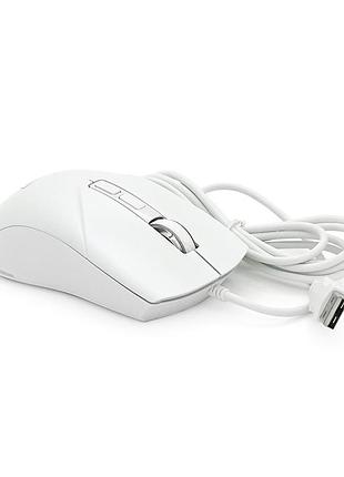 Мышь ведущая jedel gm700, 7 кнопок, 1200/1800/2400/3600dpi, кабель 1,5 м. rgb подсветка. 120х74х40мм. white. box