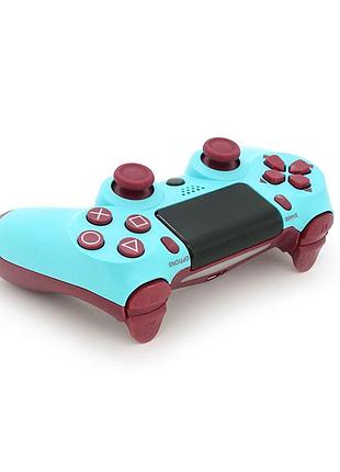 Геймпад brazzers беспроводной для ps4 wireless dualshock 4, разъем для наушников, led light bar, cyan, 3.7v, 600mah, blister-box
