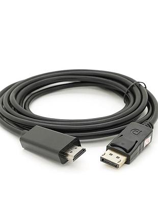 Конвертер display port (тато) на hdmi (тато) 3,0m (пакет)