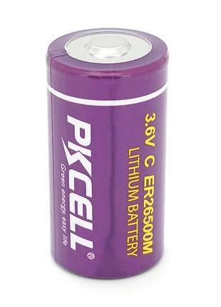 Батарейка литиевая pkcell er26500m, 3.6v 6500mah, oem 2 шт в упаковке,цена за единицу