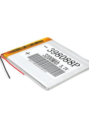 Литий-полимерный аккумулятор 3.9*80*88mm (li-ion 3.7в 3200мач)