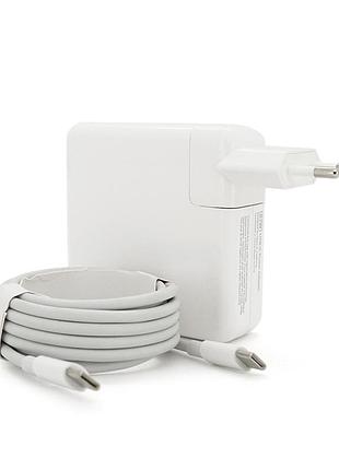 Блок живлення merlion для ноутбука apple macbook usb-c 20.3v 4.3a (87 вт)