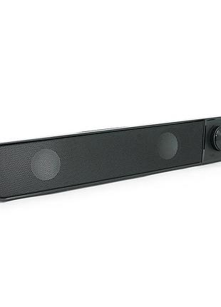 Колонки 2.0 kisonli i-580, для пк і ноутбука, usb + 3.5mm, 2x3w, 20hz- 20khz, black, box, q40
