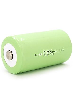 Аккумулятор pkcell 1,2v r20 d 10000mah, ni-mh rechargeable battery, в фринке 2 шт, цена за# q10