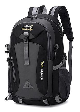 Рюкзак спортивний, alaska40-b, полієстр, вихід під кабель usb/навушники, 40l, чорний, q50