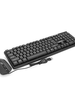 Комплект проводной kb+mouse jedel g18, usb, (eng/укр/pyc), box