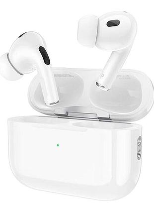 Наушники bluetooth hoco ew94, tws bluetooth 5.1, с микрофоном, вакуумные, white, кейс