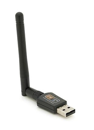 Беспроводной адаптер wi-fi-usb merlion lv-uac08, rtl8811cu, с антенной 20см, 802.11 a/b/g/n, 600mb, 2.4 ghz, blister q50