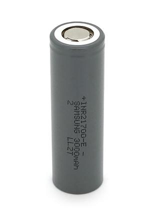Аккумулятор 21700 li-ion samsung (for tesla) inr21700e, 3000mah-5c, 4.2/3.7/2.5v, gray, 2 шт в упаковке, цена за 1 шт