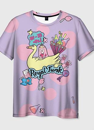 Футболка 3d «время приключений - royal junk» unisex