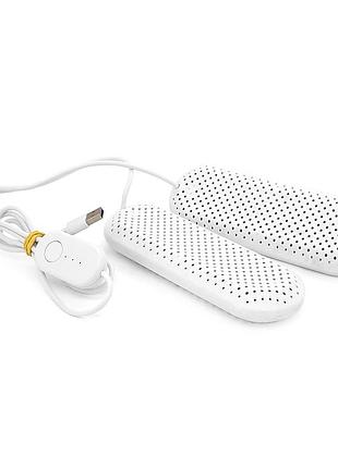 Сушарка для взуття, живлення від usb 5v/10w, white