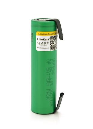 Акумулятор 18650 li-ion liitokala lii-vtc5a-n(nickel), 2600mah (2500-2600mah), 3.7v (2.75-4.2v), green, pvc