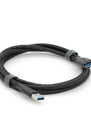 Подовжувач veggieg usb 3.0 am/af, 1.5m, black