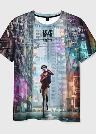 Футболка 3d «love death and robots» unisex