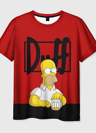 Футболка 3d «гомер і пиво сімпсони simpsons»