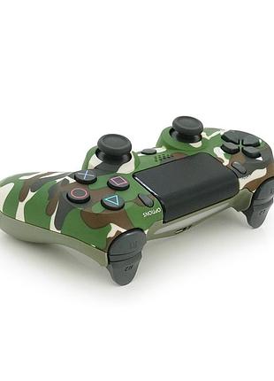 Геймпад brazzers беспроводной для ps4 wireless dualshock 4, разъем для наушников, led light bar, haki-green, 3.7v, 600mah,