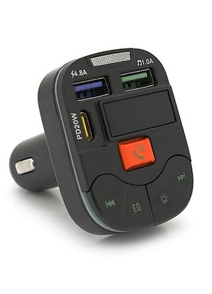 Fm-модулятор q19 з еквалайзером, 3.1a, usb, tf, 55.5х41.5х37.5