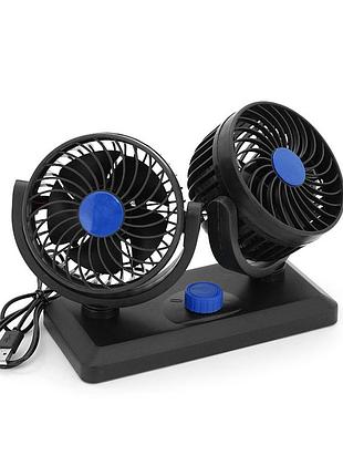 Вентилятор настольный f30/2, 2 режима, питание от кабеля usb, black, box