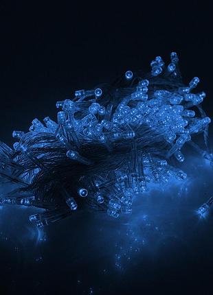 Гірлянда 300led водоспад (blue), 8 режимів, 3 * 1,2 метра, прозора ізоляція, box