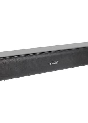 Колонки 2.0 kisonli i-600, для пк и ноутбука, usb + 3.5mm, 2x3w, 20hz- 20khz, black, box, q40