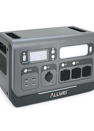 Портативна зарядна станція allwei sgr-pps2400-2pro, 2400w/2048wh lifepo₄, mppt 500w max хт60/12 – 60 в/10 а, 2xdc5521-12v-12a,