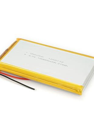 Литий-полимерный аккумулятор 12*60*110mm (li-ion 3.7в 10000мач)