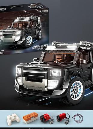 Детский конструктор j2022 road hu palambo defender, с дистанционным управлением, 2089 блоков в упаковке, 420*200*205мм, oem