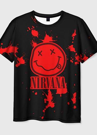 Футболка 3d «nirvana» unisex