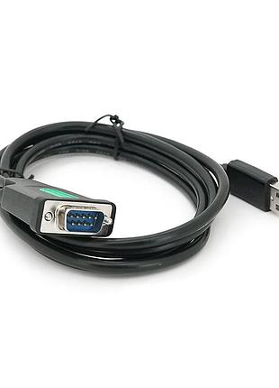 Кабель veggieg v-u401, usb/rs232, pl2303 chipset, gray, довжина 1.5м, box