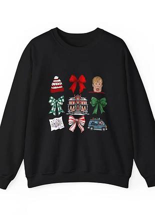 Свитшот home alone unisex