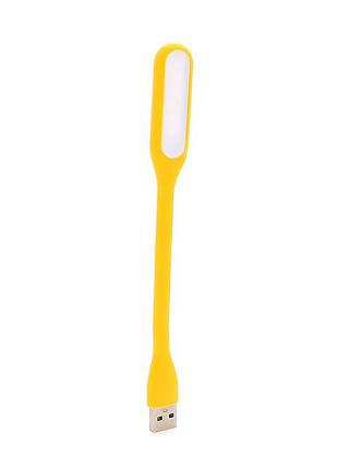 Ліхтарик гнучкий led usb, yellow, oem