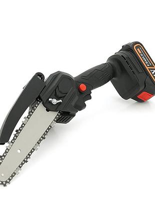 Акумуляторна ланцюгова пилка mini chain saw 15cm, 24v, зарядний + аккумулятор, case