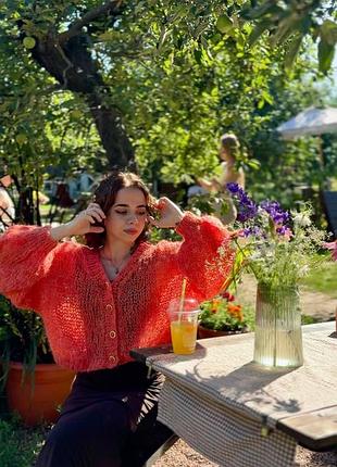 🧶 кардиган ручной работы из мохера | oversize xs-xl