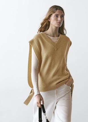 Шерстяной жилет massimo dutti