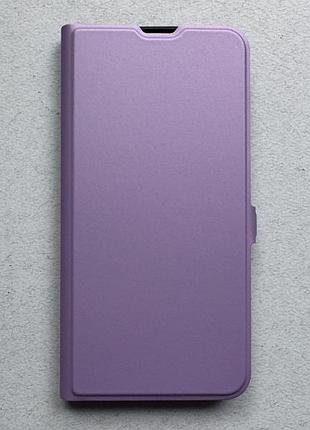 Samsung galaxy s24 fe чохол-книжка wave flap light purple case фіолнтовий високоякісна штучна шкіра слоти для карт