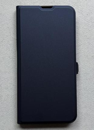 Samsung galaxy s24 fe чохол-книжка wave flap blue case синій високоякісна штучна шкіра слоти для карт