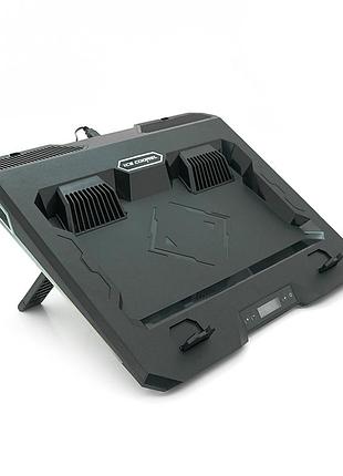 Підставка під ноутбук icecoorel a3, 10-15.6", 2*60мм 2800±10% rpm, корпус пластик, 2xusb2.0 + lcd + speed controllers,