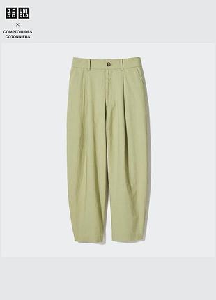 Штани, брюки з лляної суміші uniqlo
