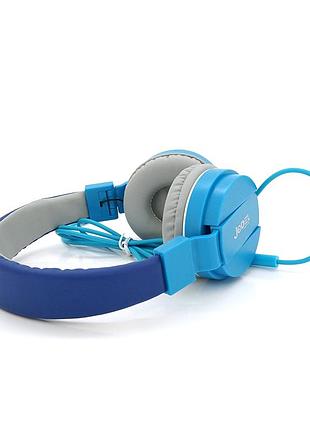 Наушники ведущие jedel wave6, с микрофоном, blue, box