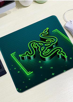 Коврик 200*240 тканевый razer 9, толщина 2 мм, цвет black/green, пакет