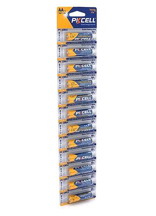 Батарейка сольова pkcell 1.5v aa/r6, 12 штук у блістері ціна за блістер, q10